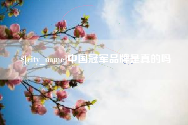 惠东中国冠军品牌是真的吗