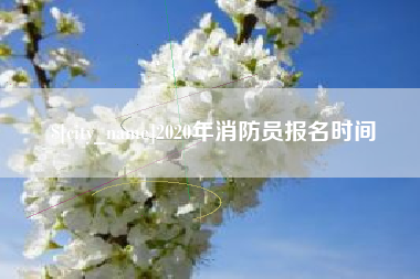 惠东2020年消防员报名时间