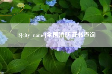 惠东全国消防证书查询