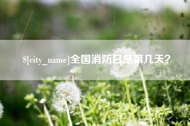 惠东全国消防日是第几天？
