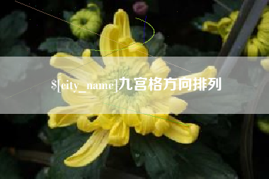 惠东九宫格方向排列
