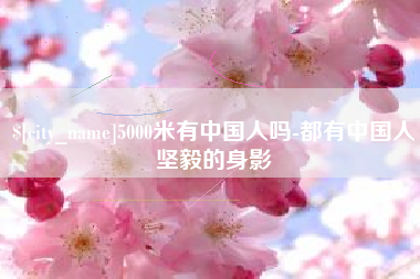 惠东5000米有中国人吗-都有中国人坚毅的身影