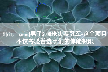 惠东男子5000米决赛冠军-这个项目不仅考验着选手们的体能极限