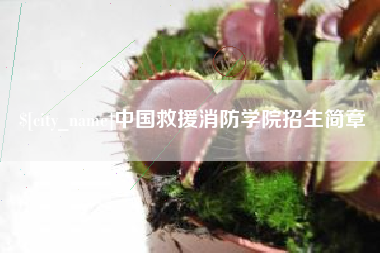 惠东中国救援消防学院招生简章