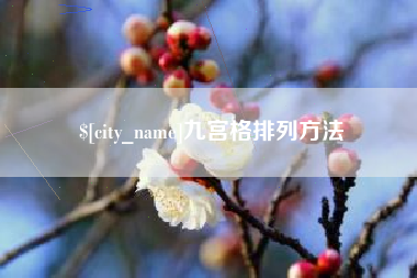 惠东九宫格排列方法