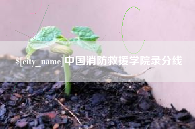 惠东中国消防救援学院录分线