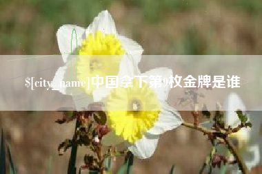 惠东中国拿下第9枚金牌是谁