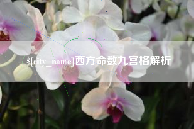 惠东西方命数九宫格解析
