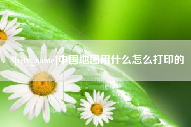 惠东中国地图用什么怎么打印的
