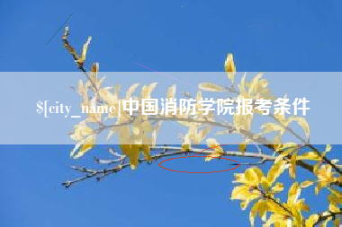 惠东中国消防学院报考条件