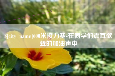 惠东600米接力赛-在同学们震耳欲聋的加油声中