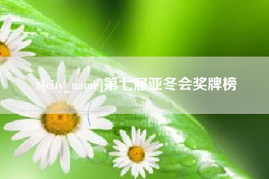 惠东第七届亚冬会奖牌榜