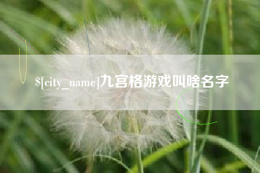 惠东九宫格游戏叫啥名字