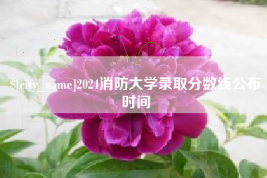 惠东2024消防大学录取分数线公布时间