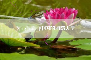 惠东中国的消防大学