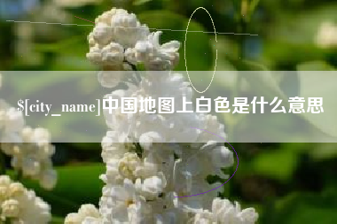 惠东中国地图上白色是什么意思