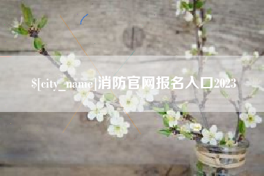 惠东消防官网报名入口2023
