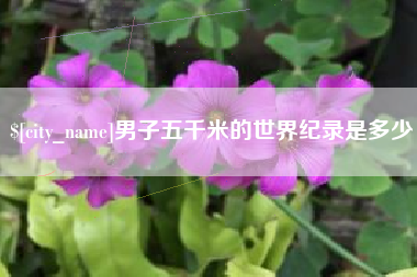 惠东男子五千米的世界纪录是多少