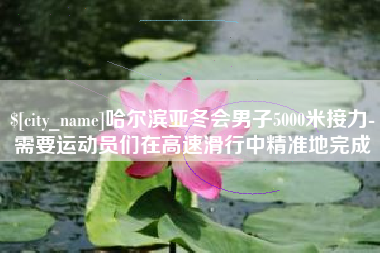 惠东哈尔滨亚冬会男子5000米接力-需要运动员们在高速滑行中精准地完成