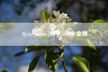 惠东男子5000米金牌