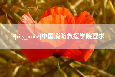 惠东中国消防救援学院要求