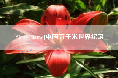 惠东中国五千米世界纪录
