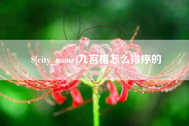 惠东九宫格怎么排序的