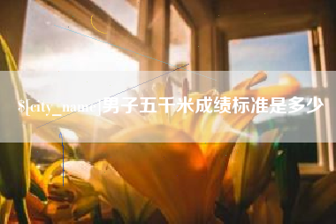 惠东男子五千米成绩标准是多少