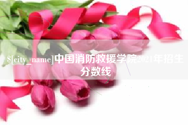 惠东中国消防救援学院2021年招生分数线