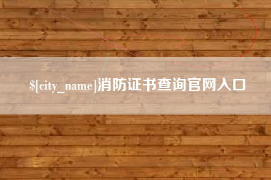 惠东消防证书查询官网入口