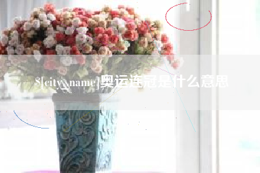 惠东奥运连冠是什么意思