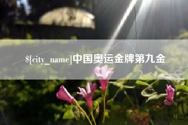 惠东中国奥运金牌第九金